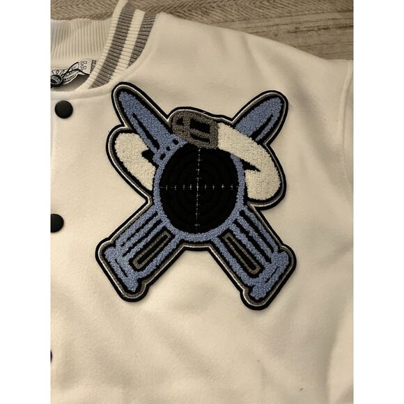 Vale Forever Varsity Jacket ‘VS’ Applique Streetwear Letterman Size XXL - Picture 7 of 10